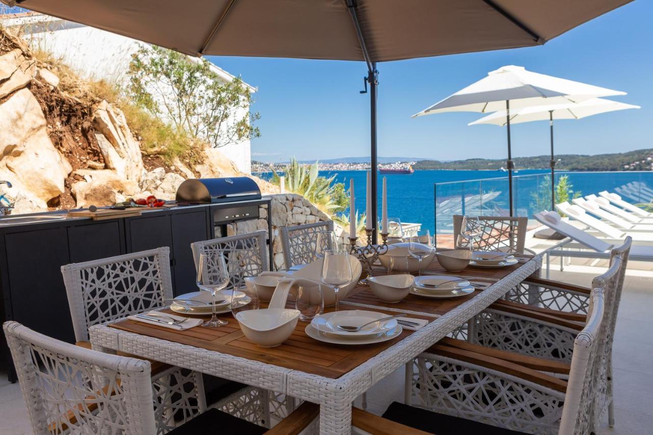 Villa Adria View With Heated Pool I Trogir Exterior foto